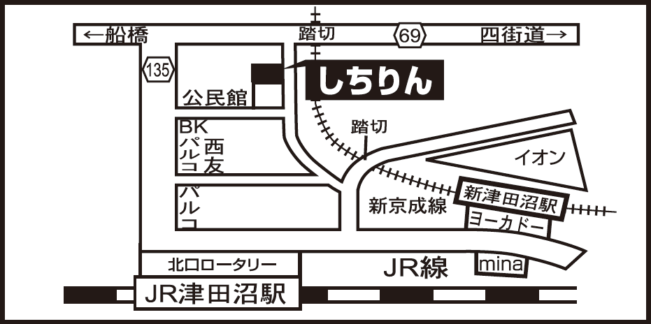 津田沼北口店 地図